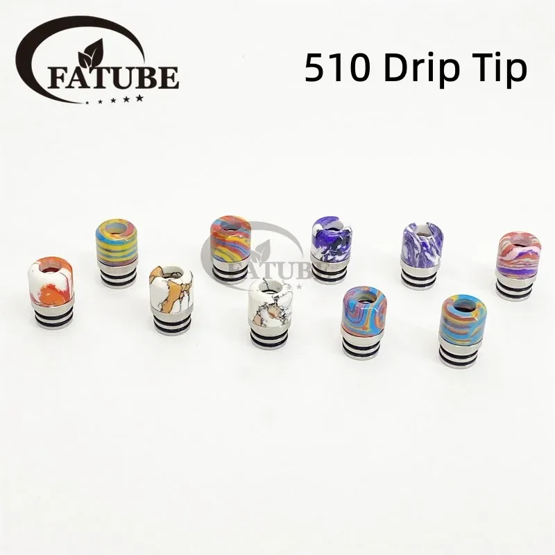 1 STÜCK/10 STÜCK 510 Edelstahl – Drip Tip Resin Bewertung und Preis