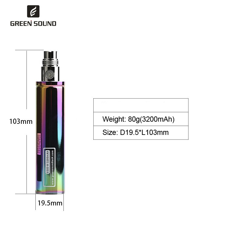 GS Ego 3 III 3200mAh Akku E-Zi – Accessories For Vaping Bewertung und Preis